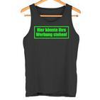 Hier Könnte Ihre Werbung Stehen Sayings Tank Top