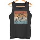 High Wheel Retrointage Bike Cyclist  Tank Top