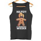 Hilfe Es Weihnachtet Wieder X Xmas Christmas Gingerbread Tank Top