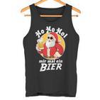 Ho Ho Hol Mir Mal Ein Bier Christmas Father Christmas  Tank Top