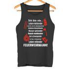 Ich Bin Ein Feuerwehrmannoluntary Fire Brigade Ich Bin Ein Tank Top