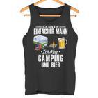 Ich Bin Einfach Mann Ich Mag Camping Und Bier Camperan S Tank Top