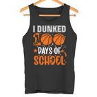 Ich Habe 100 Tage In Der Schule Eingetaucht Basketball 100 Tag Lehrer Tank Top