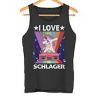 Ich Liebe Schlager Party Costume Folk Music I Love Schlager S Tank Top