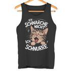 Ich Schnarche Nicht Ich Schnurre Katzen German Tank Top