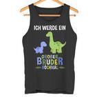 Ich Werde Ein Große Bruder Nochmal Dinosaur Tank Top