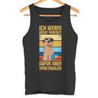 Ich Werfe Nicht Perfekt Boulespieler Petanque Boule Tank Top