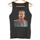 Josef Stalin Colour Portrait Tank Top