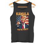 Kamala Du Bist Gefeuert Lustiger Präsident Trump Lacht Über Kamala Tank Top