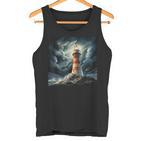 Leuchtturm In Wellen Nordsee Friesland Tank Top