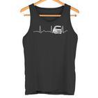 Lorry Driver Heartbeat Pulse Tank Top