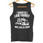 Lorry Driver Trucker Lorry Forwarding Tank Top