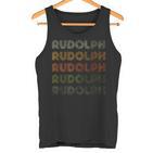 Love Heart Rudolph GrungeVintage Style Rudolph Tank Top