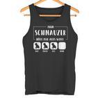 Mein Schnauzer Hört Aufs Wort Schnauzer Dog  Tank Top