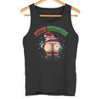 Merry Kissmyass Leck Am Arschom Weihnachtsmann Tank Top