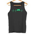 Motorrad Herzschlag Biker Ekg Motorradfahrer  Tank Top