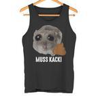 Muss Kacki Sad Hamster Meme Aus Dem Weg Muss Kacken Kaka Tank Top