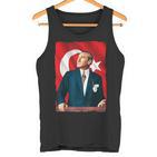 Mustafa Kemal Atatürk And Flag Tank Top