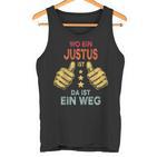 Name Justus Wo Ein Justus Istorname Tank Top