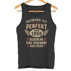 Niemand Ist Perfekt Aber Jahrgang 1959 Birthday Tank Top