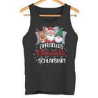 Offizielles Weihnachts Schlaf Lustig Familie Pyjama Tank Top