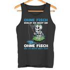 Ohne Fisch Geh Ich Heute Nicht Heim Sportfischer Angler Tank Top