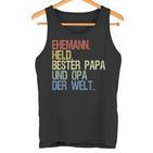 Opa Und Papa Bester Papa Und Opa Der Welt Tank Top