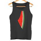 Palestine Watermelon Watermelon Palestine Map Tank Top