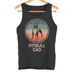 Pitbull Dogintage Pitbull Dad Tank Top