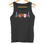 Portugal Italyintage Heartbeat Flag Portuguese Tank Top