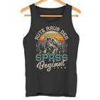 Rute Raus Der Spass Beginnt Fishingintage Angler Tank Top