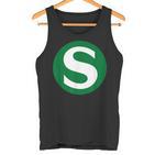 S Linie Zug Tank Top