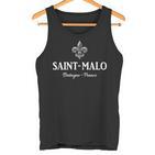 Saint-Malo Bretagne Frankreich Fleur De Lis Tank Top