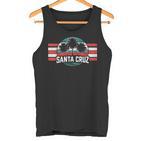 Santa Cruz Ca California Retro 70S 80S Surfer Tank Top