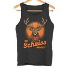 An Scheiss Muass I Deer Suit Costume Oktoberfest Tank Top