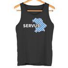 Servus Bayern Bavarian Slogan Tank Top