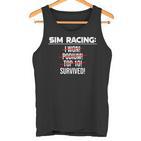 Simracing Gaming Sring Wheel Racing Game Simulator Tank Top