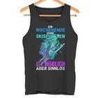 Ski Jumping Winter Sport For Skiing Fans Tank Top