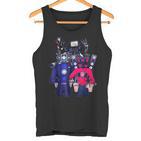 Skibidi Toilette Tiviman Gray Tank Top