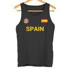 Spain Espana Flag Football Tank Top