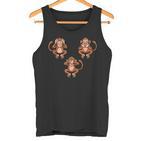 Speich Hörre & Sehe Kein Evil Drei Monkeys Weiser Monkey Tank Top