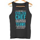 Stolzer Chef Eines Fantastische Teams Saying Tank Top