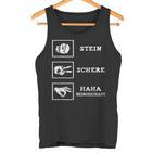 Stone Scissors Paper Haha Reingeguck Reingeschaut Tank Top