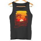 Surfer Beach Sea Retro Summer Fernlust  Tank Top