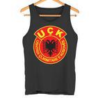 Uqk Flag Kosovo Albaner Uck Jashari Army Eagle Tank Top