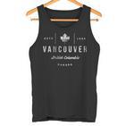 Vancouver Classicintage Retro Kanada Canada Maple Leaf Tank Top