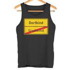 Village Sign Dorfkind Stadtkind Tank Top