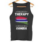 Vintage Gambia Die Beste Therapie Wäre Gambia Tank Top