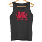 Walisischer Roter Drache Wales Flag Tank Top