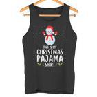 Weihnachten Pyjama Schlafanzug Oberteil Schlaf Tank Top